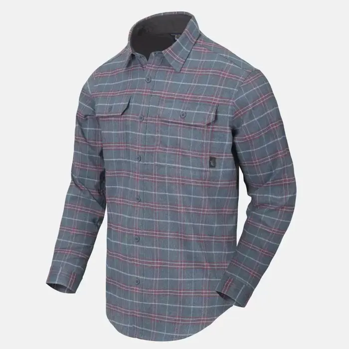 Рубашка Helikon-Tex GreyMan Shirt — Polyester Nylon Blend, Graphite Plaid